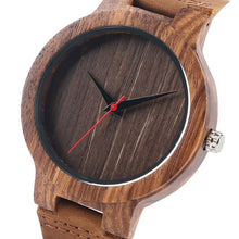 Wooden Watches Quartz Watch - Modern Wristwatch Analog Nature Wood Fashion Soft Leather Creative Birthday Gifts