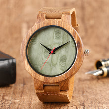 Wooden Watches Quartz Watch - Modern Wristwatch Analog Nature Wood Fashion Soft Leather Creative Birthday Gifts