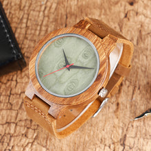 Wooden Watches Quartz Watch - Modern Wristwatch Analog Nature Wood Fashion Soft Leather Creative Birthday Gifts