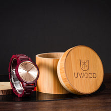 Natural Bamboo Wooden Watch Brand new analog for Men - Slim Designer Strap Japanese Quartz Movement Casual Watches