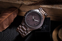 2018 Men Dress Watch Quartz UWOOD Mens Wooden Watch Wood Wrist Watches men Natural Calendar Display Bangle Gift