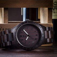 2018 Men Dress Watch Quartz UWOOD Mens Wooden Watch Wood Wrist Watches men Natural Calendar Display Bangle Gift