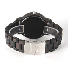 Luxury Wood Watches for Men Wooden Band Wristwatch with Bamboo Box