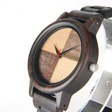 Luxury Wood Watches for Men Wooden Band Wristwatch with Bamboo Box