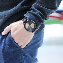 Luxury Wood Watches for Men Wooden Band Wristwatch with Bamboo Box