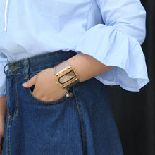 New Designer Wooden Watches Women with PU Leather Strap Quartz Watch Analog Casual Wood Ladies Wristwatches