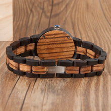 Luxury Style Lovers' Wood Watches Luminous Needles Handmade Wooden Band Wristwatch