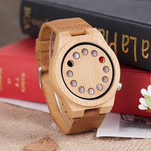 Luxury Quartz Mens Watches Casual Bamboo Wood Wristwatches Quartz-Watch C-D08