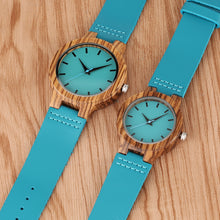 Luxury Royal Blue Wood Watch Top Women Quartz Wristwatch 100% Natural Bamboo Clock Casual Leather Creative Gifts Reloj de madera