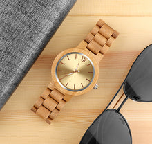 Fashion Men's Wood Watch - Luxury Wooden Watch Men Watch Popular Unique Full Wood Watches Clock