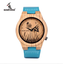 Men Wood Watches Top luxury Brand Design bamboo Wooden WristWatches fo women With Leather Bands in gift box