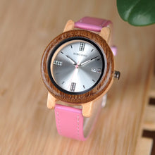 Ladies Bamboo Wood Wristwatches Luxury Brand Japan Quartz Relogio for Women Watch OEM Holiday Gifts