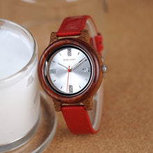 Ladies Bamboo Wood Wristwatches Luxury Brand Japan Quartz Relogio for Women Watch OEM Holiday Gifts