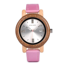 Ladies Bamboo Wood Wristwatches Luxury Brand Japan Quartz Relogio for Women Watch OEM Holiday Gifts