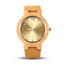 Top Luxury Wood Watch Men Gold Watch Fashion Wood Men's Watch Wooden Watches Clock
