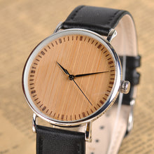 Timepieces Wood Watches Relogio Feminino - Wood Dial face Leather Strap Watch for Men and Women Casual Wristwatches