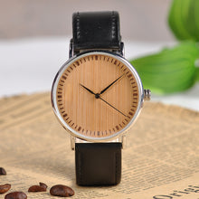 Timepieces Wood Watches Relogio Feminino - Wood Dial face Leather Strap Watch for Men and Women Casual Wristwatches