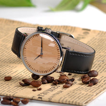 Timepieces Wood Watches Relogio Feminino - Wood Dial face Leather Strap Watch for Men and Women Casual Wristwatches