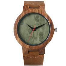 Wooden Watches Quartz Watch - Modern Wristwatch Analog Nature Wood Fashion Soft Leather Creative Birthday Gifts