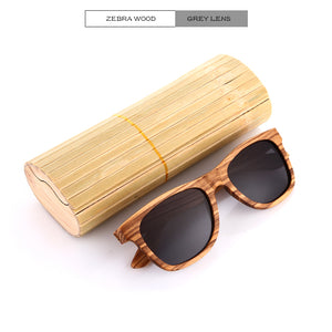 Polarized Wooden Sunglasses for Men & Women Bamboo Case - Women Brand Designer Vintage Wood Sun Glasses Oculos de sol masculino