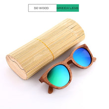Polarized Wooden Sunglasses for Men & Women Bamboo Case - Women Brand Designer Vintage Wood Sun Glasses Oculos de sol masculino