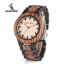 Luxury Style Lovers' Wood Watches Luminous Needles Handmade Wooden Band Wristwatch
