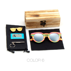 Wood Sunglasses Women Top Quality Polarized Cat Eye Sunglasses Brand Designer Color Ray UV400