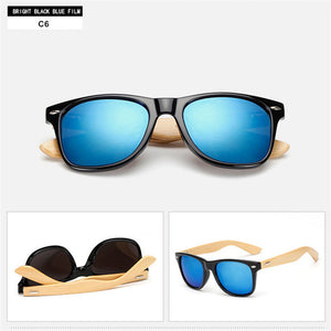 YOOSKE Bamboo Sunglasses for Men Women Travel Goggles Sun Glasses  Vintage Wooden Leg Eyeglasses Fashion Brand Design