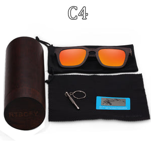 Wood Sunglasses for Men & Women Bamboo Frame Eyeglasse Polarized Lenses Glasses Vintage Design Shades UV400 Protection