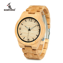 Bamboo Wooden Watch for Men Unique Lug Design Top Brand Luxury Quartz Wood Band Night Green Pointer Wrist Watches