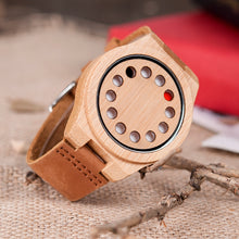Luxury Quartz Mens Watches Casual Bamboo Wood Wristwatches Quartz-Watch C-D08