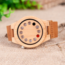 Luxury Quartz Mens Watches Casual Bamboo Wood Wristwatches Quartz-Watch C-D08