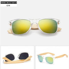 LeonLion Vintage Bamboo Frame sunglasses HD Polarized and UV400 Protection