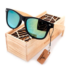 Simple Style Bamboo Legs Polarized Lens Sun Glasses with Wood Gift Boxes As Best Gift For Friends