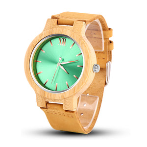 Top Luxury Wood Watch Men Gold Watch Fashion Wood Men's Watch Wooden Watches Clock