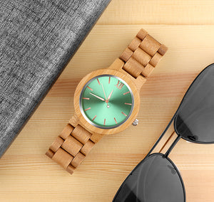Fashion Men's Wood Watch - Luxury Wooden Watch Men Watch Popular Unique Full Wood Watches Clock