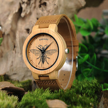 Wooden Watches Men Lifelike Special Design UV Print Dial Face Bamboo relogio masculino Ideal Gifts Timepieces C-P20