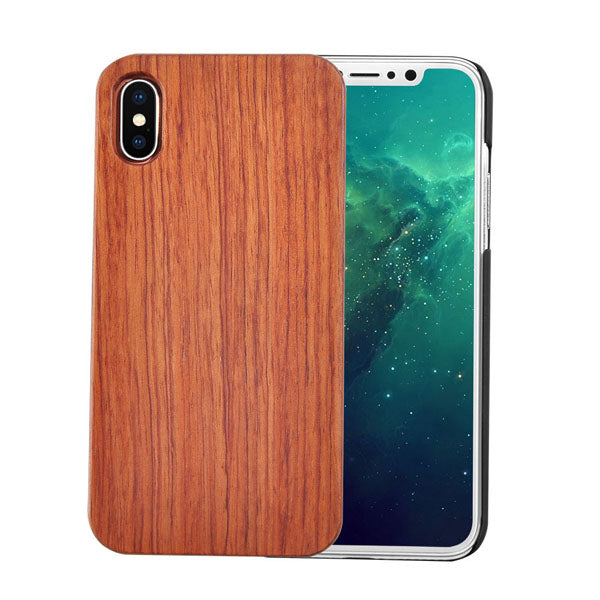 100% Original Real Wood Case For iPhone X 8 7 6 6s Plus 5 5s SE Fundas Genuine Natural Wooden + Hard PC Back Cover Phone Cases