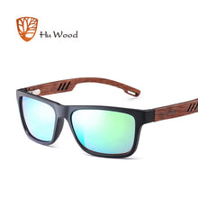HU WOOD Brand Design Zebra Wood Sunglasses For Men Fashion Sport Color Gradient Sunglasses Driving Fishing Mirror Lenses GR8016