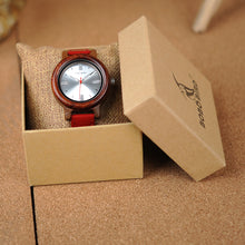 Ladies Bamboo Wood Wristwatches Luxury Brand Japan Quartz Relogio for Women Watch OEM Holiday Gifts