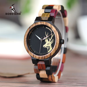 Lover Wood Watch Unique Luxury Design with Wooden Strap Japan Quartz Movement Wristwatch
