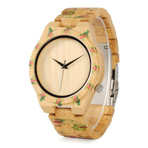 Luxury Bamboo Watches Timepieces For Men and Women Quartz Wooden Watch relogio feminino C-D21