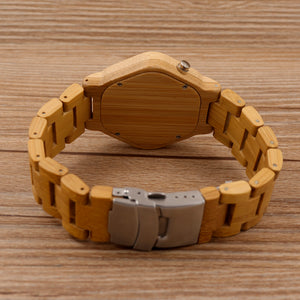 LED Wooden Watches Digital Watch Men Kisai Night Vision Calendar Wristwatch for Men Minimal Time Display C-E03