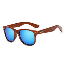 Handmade square Wood Sunglasses for Men & women - Mirror Wooden Sun Glasses