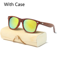 Handmade square Wood Sunglasses Men & women - Mirror Wooden Sun Glasses