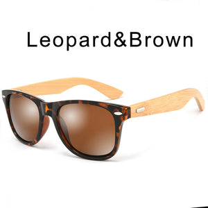 2018 New Retro Wood Sunglasses for Men & Women - Brand Design Goggles Unisex Sun Glasses with case