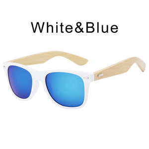 2018 New Retro Wood Sunglasses for Men & Women - Brand Design Goggles Unisex Sun Glasses with case