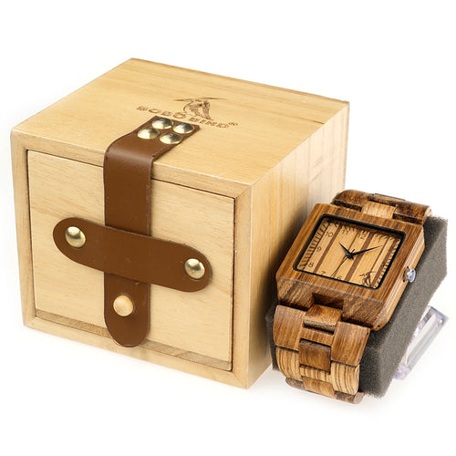 Timepieces Mens Wood Watches relogio masculin in Wooden Gift Box  C-L24