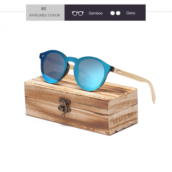 2018 BEMUCNA Wood Sunglasses for Women With wood box