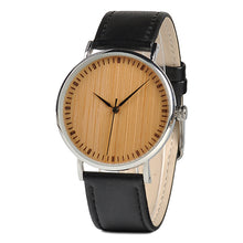 Timepieces Wood Watches Relogio Feminino - Wood Dial face Leather Strap Watch for Men and Women Casual Wristwatches